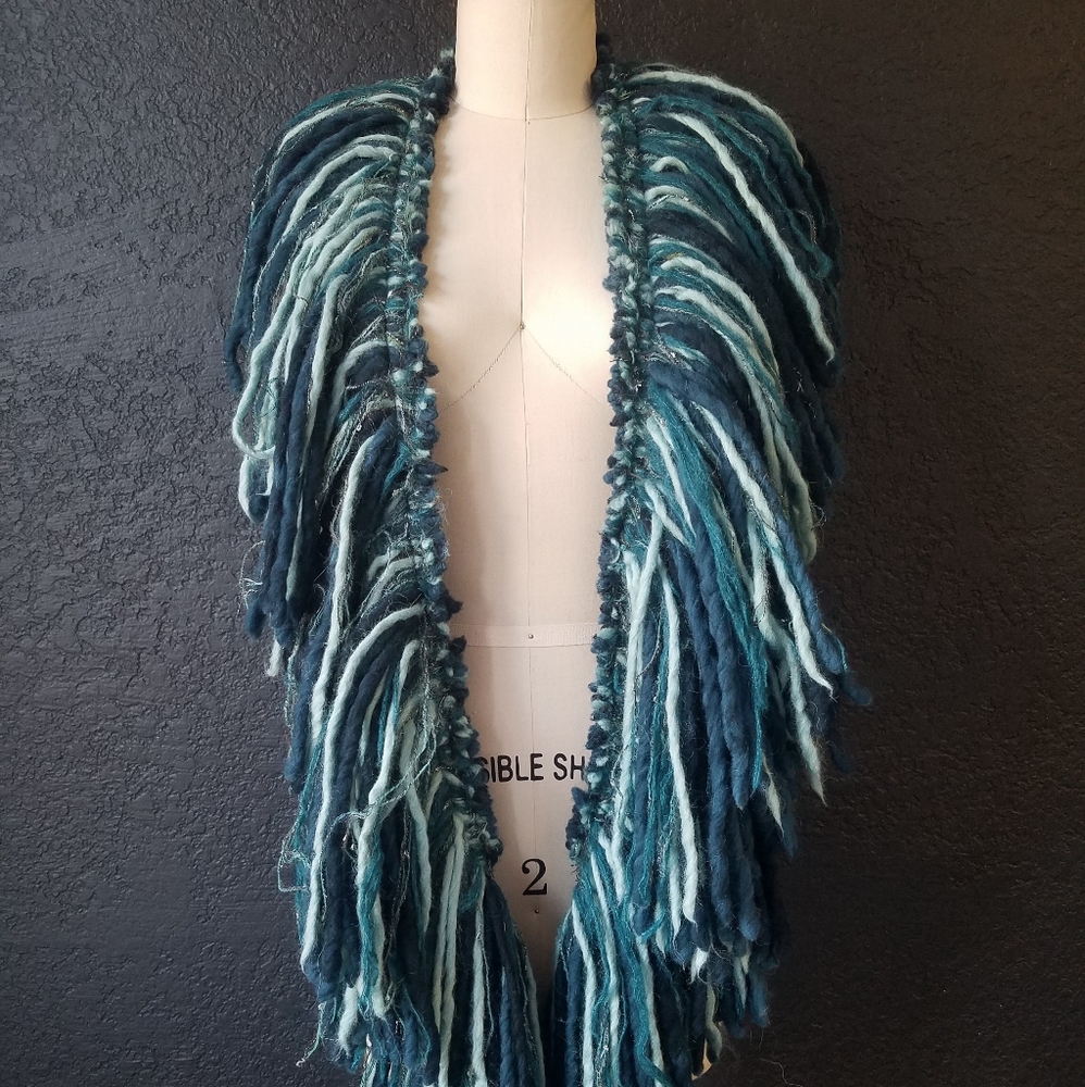 Designer CUP & PENNY custom yarn/wool boa
